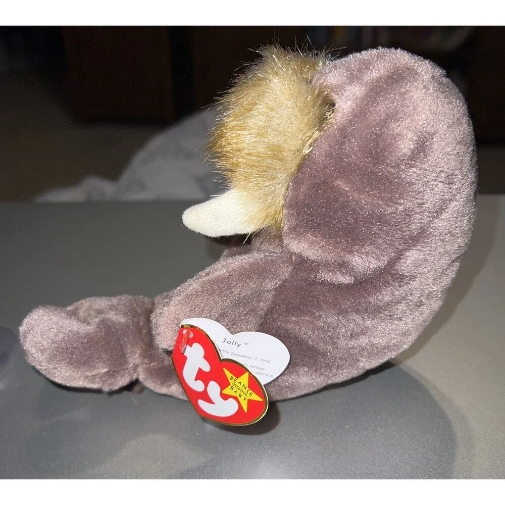 Ty Jolly the Walrus Beanie Baby, 1996, with tag errors. New